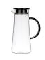 Preview: Glaskrug 1,3L mit Deckel - Black High